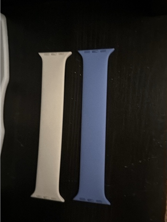 Apple Accessories - Apple Watch solo loops - Light blush and Periwinkle Blue